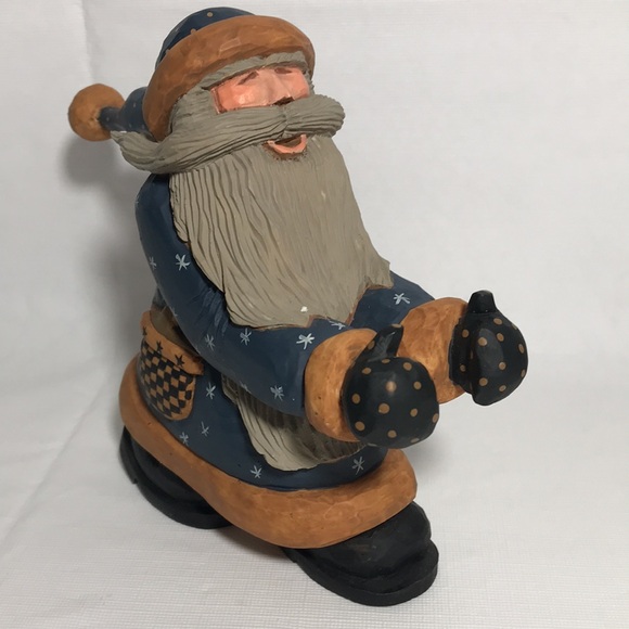 Williraye Studio Brand VTG 1996 SANTA PUSHING SLED Boy Rabbit 2 Locking Pieces - Picture 2 of 15